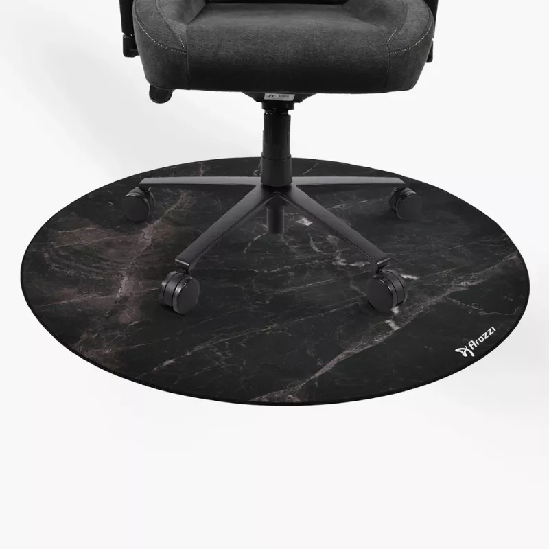 Arozzi Zona Round Floor Pad – apvalus apsauginis kilimėlis grindims, juodas marmuras