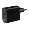Gembird TA-UC-PDQC30LCD-BK-02 universalus greitasis kroviklis, juodas, 30 W, AC, vidaus naudojimui