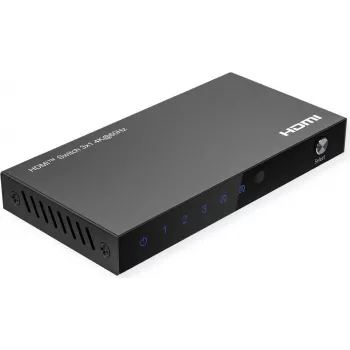 ROLINE HDMI jungiklis 3 krypčių 4K60Hz HDCP2.3+ IR nuotolinis valdymas (14.01.3616)
