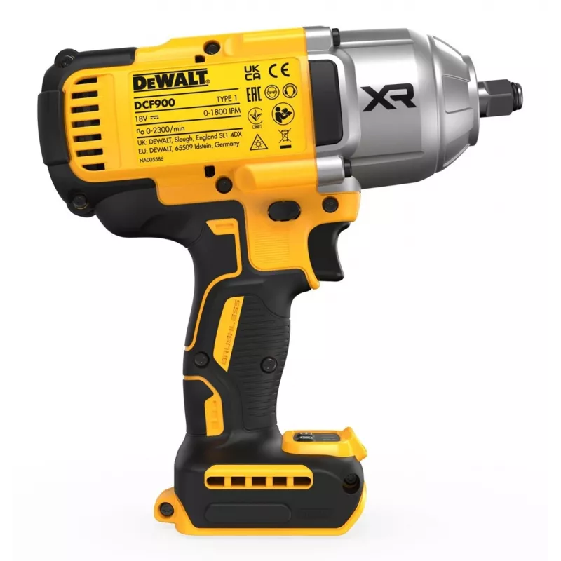 Smūginis veržliaraktis be akumuliatoriaus ir įkroviklio 18V DCF900NT DEWALT