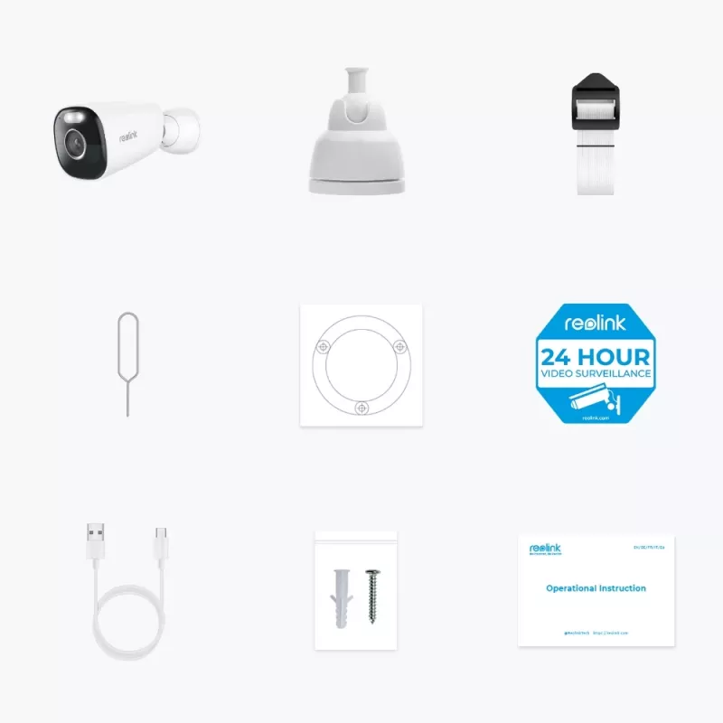 Reolink Argus Series B340 – 5MP belaidė lauko baterinė kamera, 5/2,4 GHz Wi-Fi, išmanusis aptikimas, spalvotas naktinis matymas