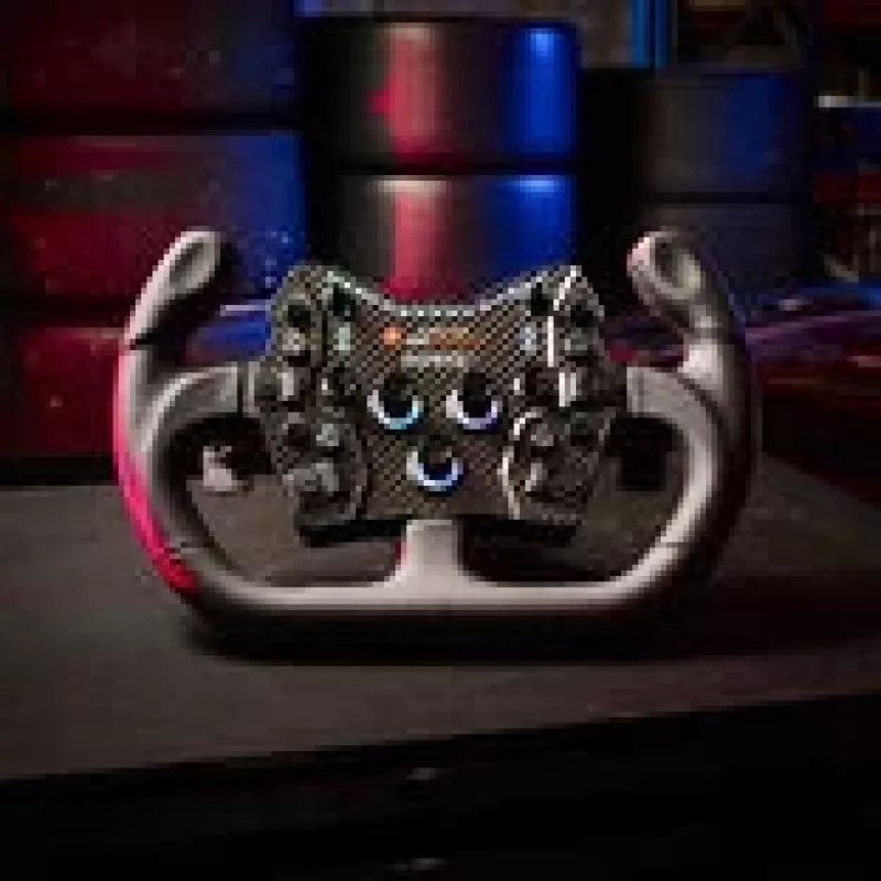 Gaming mygtukų dėžutė Asetek Forte GT V2 juoda oranžinė su USB jungtimi