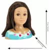 Treniruočių galva KLEIN Mia 5201 su natūraliais plaukais ir aksesuarais šukuosenų praktikai