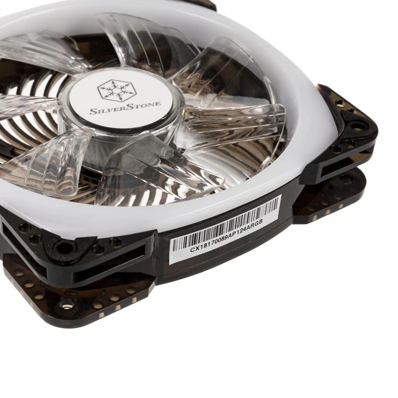 SilverStone SST-AP124-ARGB 120mm ARGB korpuso ventiliatorius – juodas