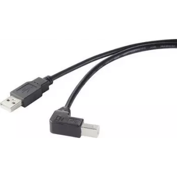 Renkforce RF-4613068 USB laidas 0,5 m USB 2.0 USB A USB B juodas (RF-4613068)