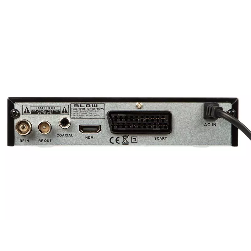 Skaitmeninis TV imtuvas BLOW 4625FHD DVB-T2 H.265, HDMI, USB, SCART, Ethernet, S/PDIF