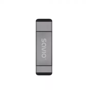 Kortelių skaitytuvas SD 3v1, USB-C + USB-A 2.0 + Micro USB