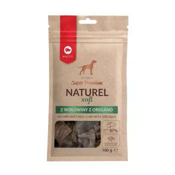 Šunų skanėstai MACED 40-0001-0742 Jautiena 100 g – natūralus kietas užkandis, 33,7% baltymų, 22% riebalų