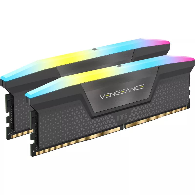 Corsair Vengeance RGB 64 GB DDR5-6000 (4x 16 GB) kvadrokitas, juoda, CMH64GX5M4B6000C36