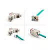DeLOCK 88115 keystone modulis plokščias raudonas RJ-45 10 vnt.