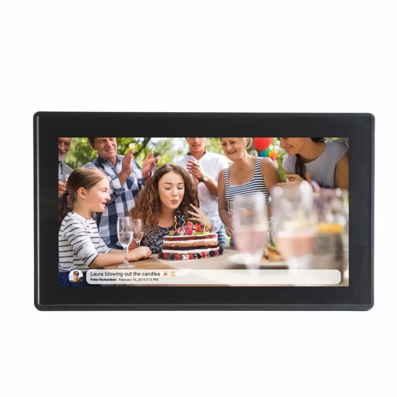 Denver PFF-1515B skaitmeninis nuotraukų rėmelis Juodas 39,6 cm (15,6 inch) jutiklinis ekranas Wi-Fi