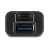 DELOCK USB 3.2 Gen 1 4 prievadų USB šakotuvas su Type-A + Type-C jungtimi (5000 Mbit/s) juodas/permatomas