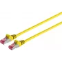 Tinklo jungiamasis kabelis ShiverPeaks S/CONN Cat6A S/FTP PIMF be halogenų, geltonas, 0,5 m