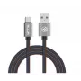 USB duomenų kabelis Tellur USB–Type-C 1 m Denim, pintas 1 m kabelis įkrovimui ir duomenų perdavimui