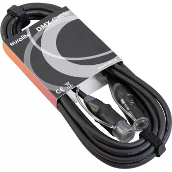 DMX laidas EUROLITE EC-1 IP65 3 kontaktų 20 m apšvietimo valdymui