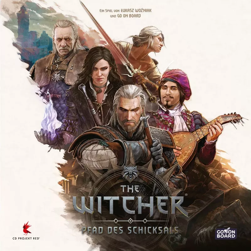 Stalo žaidimas Asmodee The Witcher: Pfad des Schicksals – nuotykių ir istorijos valdomas žaidimas
