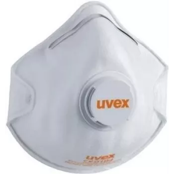 Respiratorius UVEX silv-air classic 2210 FFP2 su vožtuvu – pakuotė po 15 vnt.