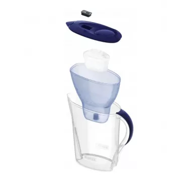 BRITA Marella vandens filtro ąsotis 2,4 L su 3 Pure Performance kasetėmis, Maxtra Pro, mėlynas