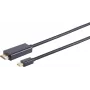 Vaizdo kabelio adapteris S/CONN 10-53045 3 m Mini DisplayPort – HDMI juodas