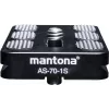 Walimex Mantona greito atlaisvinimo plokštelė Arca Swiss, 70 mm juoda (1021463)