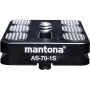 Walimex Mantona greito atlaisvinimo plokštelė Arca Swiss, 70 mm juoda (1021463)