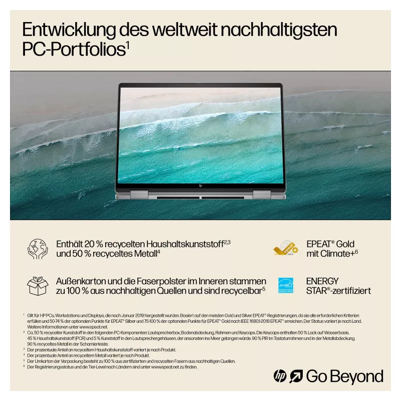 HP ENVY x360 14 3K OLED 2in1 Touch R5-8640HS 16GB/512GB SSD Win11 14-fa0457ng (klaviatūra gali būti vokiška)