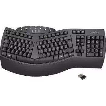 Perixx 11353 Black ergonominė klaviatūra su dalyta konstrukcija
