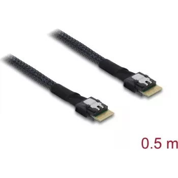 DELOCK PCIe 4.0 Slim SAS SFF-8654 4i laidas 0,5 m