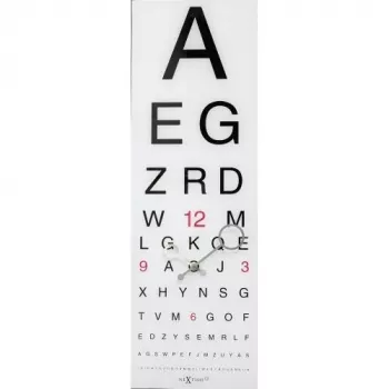 NeXtime klok 3067 Eyesight, 75x25,4 cm, sieninis, baltas/juodas