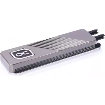 Alphacool 11769 vandens blokas - Acetalis - Žalvaris - Nikelis - PVC - Juoda - Sidabrinė - 1/4 colio - 60 °C - 0,8 baro