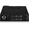 Adapterinis rėmelis dviems 6,3 cm U.2/U.3 NVMe SSD diskams į 3,5 colio lizdą „Icy Dock MB092VK-B“ (juodas)