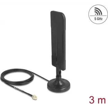 Antena DELOCK 10038 5.8 GHz RP-SMA 3 dBi kryptinė