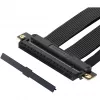SilverStone SST-RC05-220 PCIe 4.0 x16 „riser“ kabelis, 22 cm, juodos spalvos