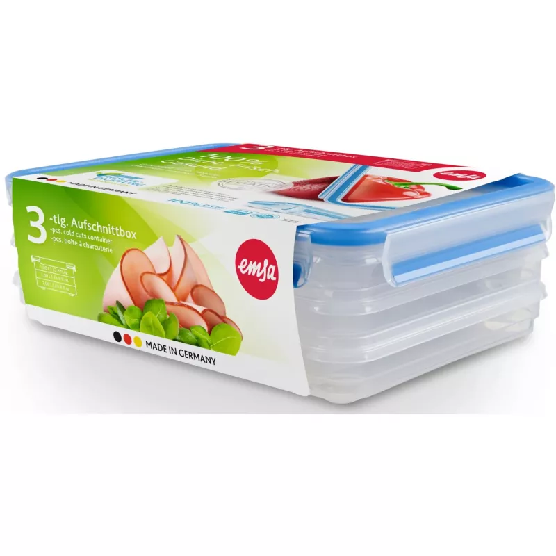 EMSA 508556 maisto laikymo indas kvadratinis 1 L permatomas 1 vnt.