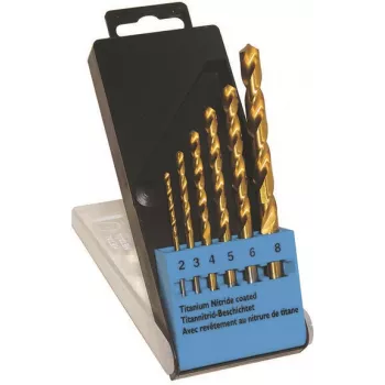 Gręžtų rinkinys c.k tools T3293 — HSS TiN dengti, 6 vnt., DIN 338