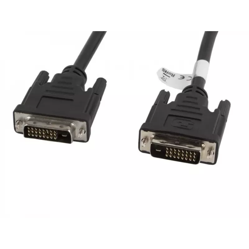 DVI laidas Lanberg CA-DVID-10CC-0018-BK 1,8 m Juodas