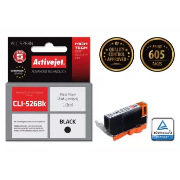 Activejet ACC-526CN rašalas (pakaitalas Canon CLI-526C; Supreme; 10 ml; žydra)