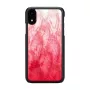 Dėklas iKins iPhone XR — dviejų spalvų rožinio ežero ir juodos apsauginis dėklas