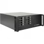 Rackmount korpusas INTER-TECH IPC 4U-4508 juodas – 4U serverio/kompiuterio korpusas, montuojamas į stelažą