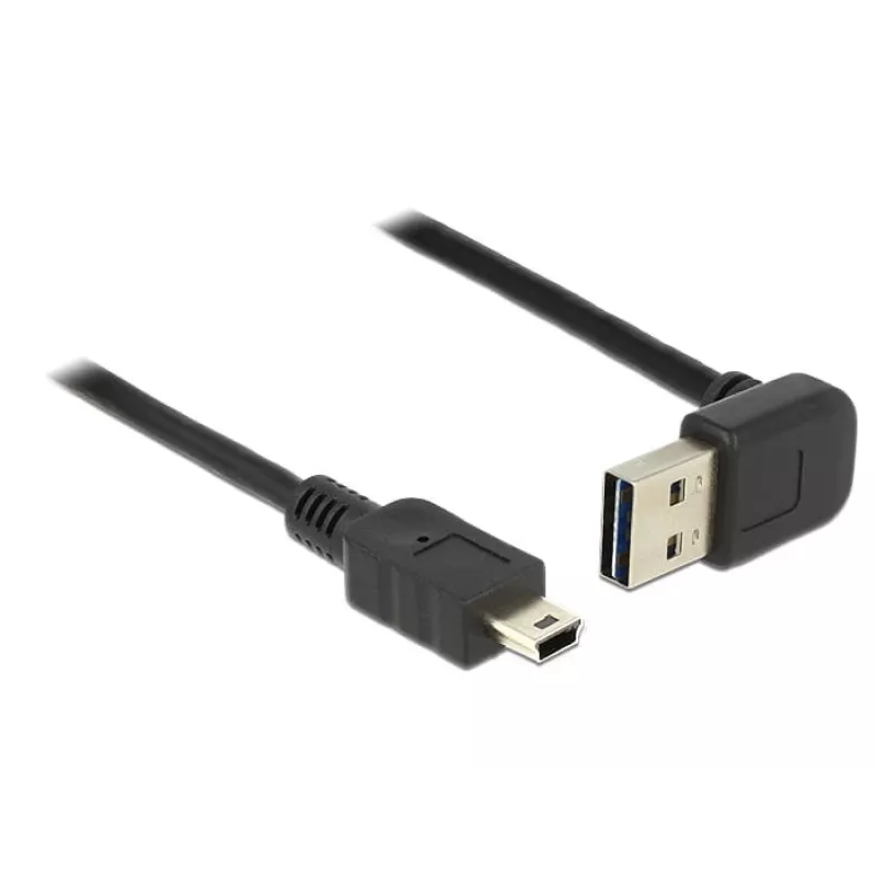 USB laidas DeLOCK 1m USB 2.0-A į Mini-USB B juodas