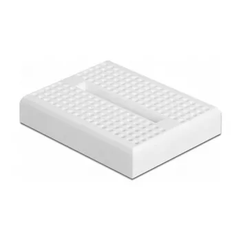Breadboard DELOCK 18316 – bekontaktė prototipų lenta, plastikinė, 36×46×10 mm, balta
