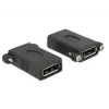 DeLOCK DisplayPort 1.1 adapteris moteriškas-moteriškas, juodas