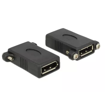 DeLOCK DisplayPort 1.1 adapteris moteriškas-moteriškas, juodas