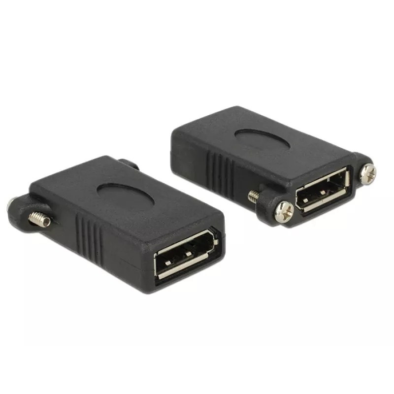 DeLOCK DisplayPort 1.1 adapteris moteriškas-moteriškas, juodas