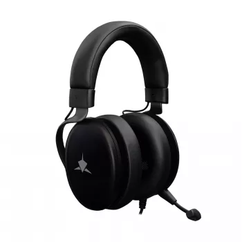 Žaidimų ausinės White Shark GH-2540 Elephant Black su RGB apšvietimu ir nuimamu mikrofonu