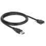 USB laidas DeLOCK 1m USB 3.0 USB 3.2 Gen 1 Micro-USB B Juodas