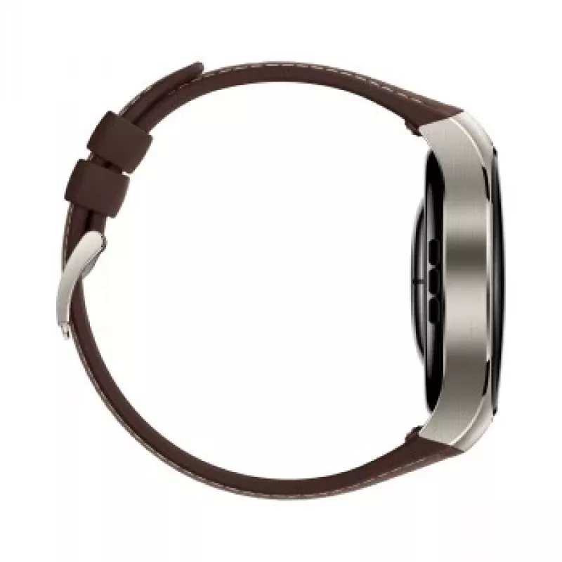 Išmanusis laikrodis HUAWEI WATCH 5 Classic 46 mm, sidabrinis korpusas, ruda juosta