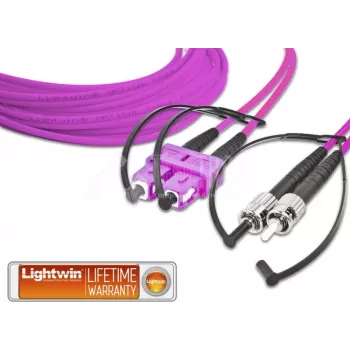 Lightwin LDP-50 SC-ST 5.0 OM4 šviesolaidinis kabelis 5 m violetinis (LDP-50 SC-ST 5.0 OM4)