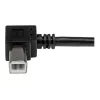 StarTech.com USBAB2MR USB 2.0 A–B kabelis su kampiniu B kištuku, kištukas/kištukas, 2 m, juodas