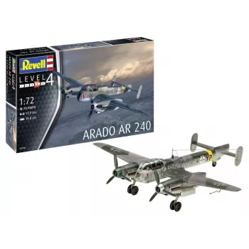 Plastikinis modelio rinkinys REVELL Arado AR-240 1/72 – orlaivio surinkimo modelis